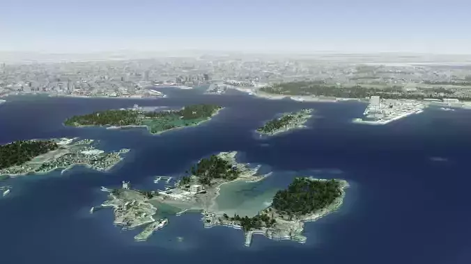 Oslo Norway Low-poly 3D model