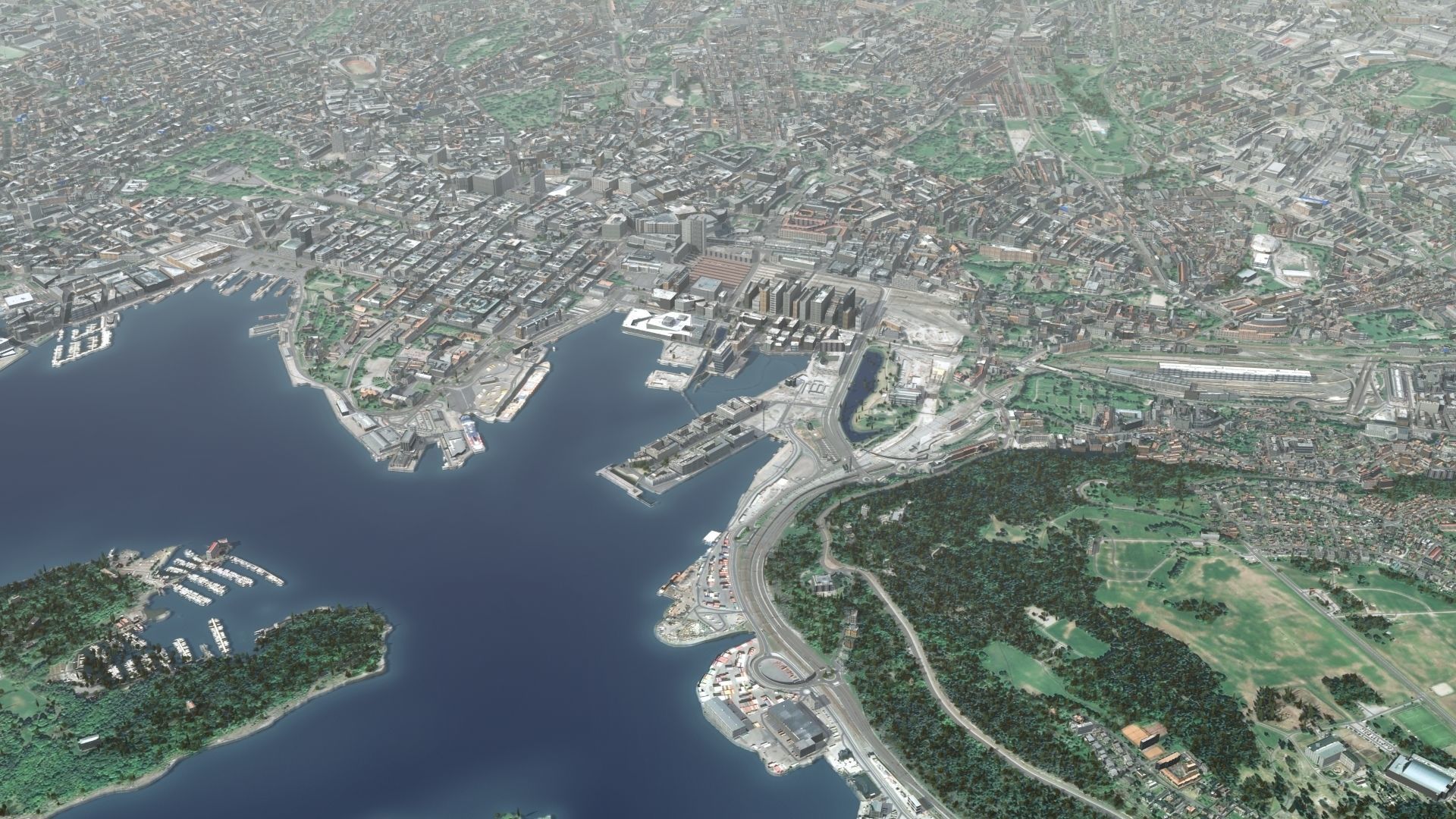 Oslo Norway Low-poly 3D model_2