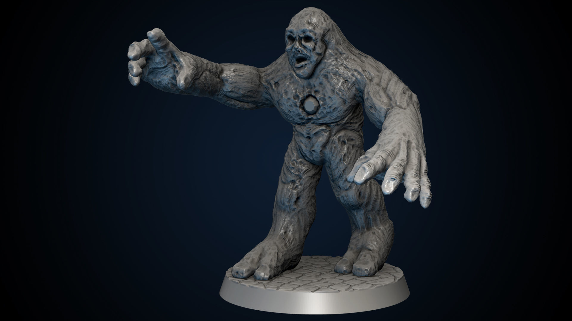 Clay Golem 3D print model_3