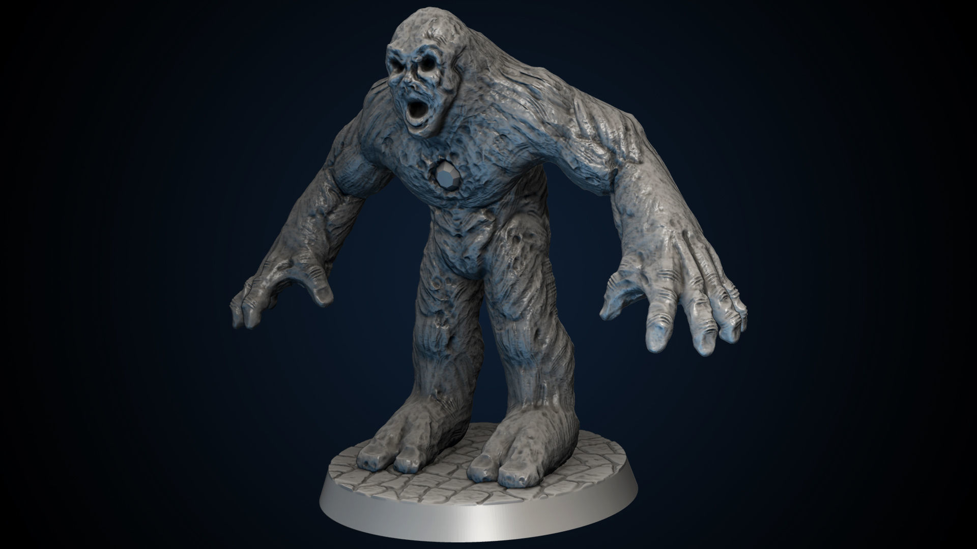 Clay Golem 3D print model_2