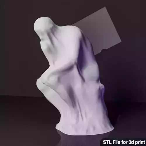 Wrapped Thinker  3d printable stl