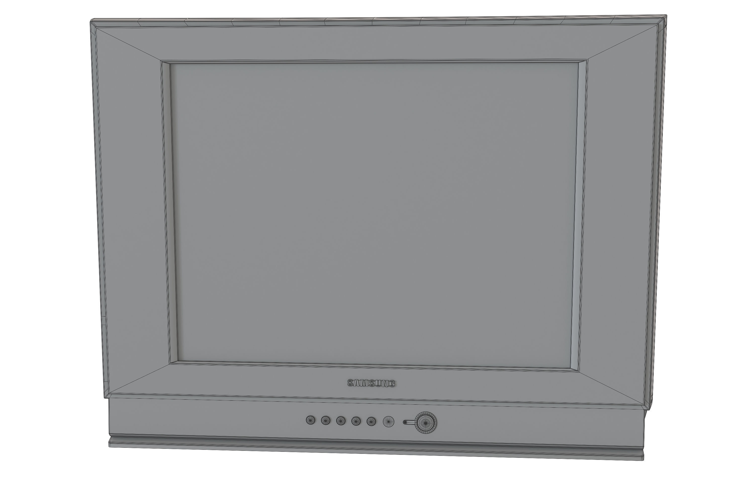TV SAMSUNG CS -21K3MJQ Low-poly 3D model_18