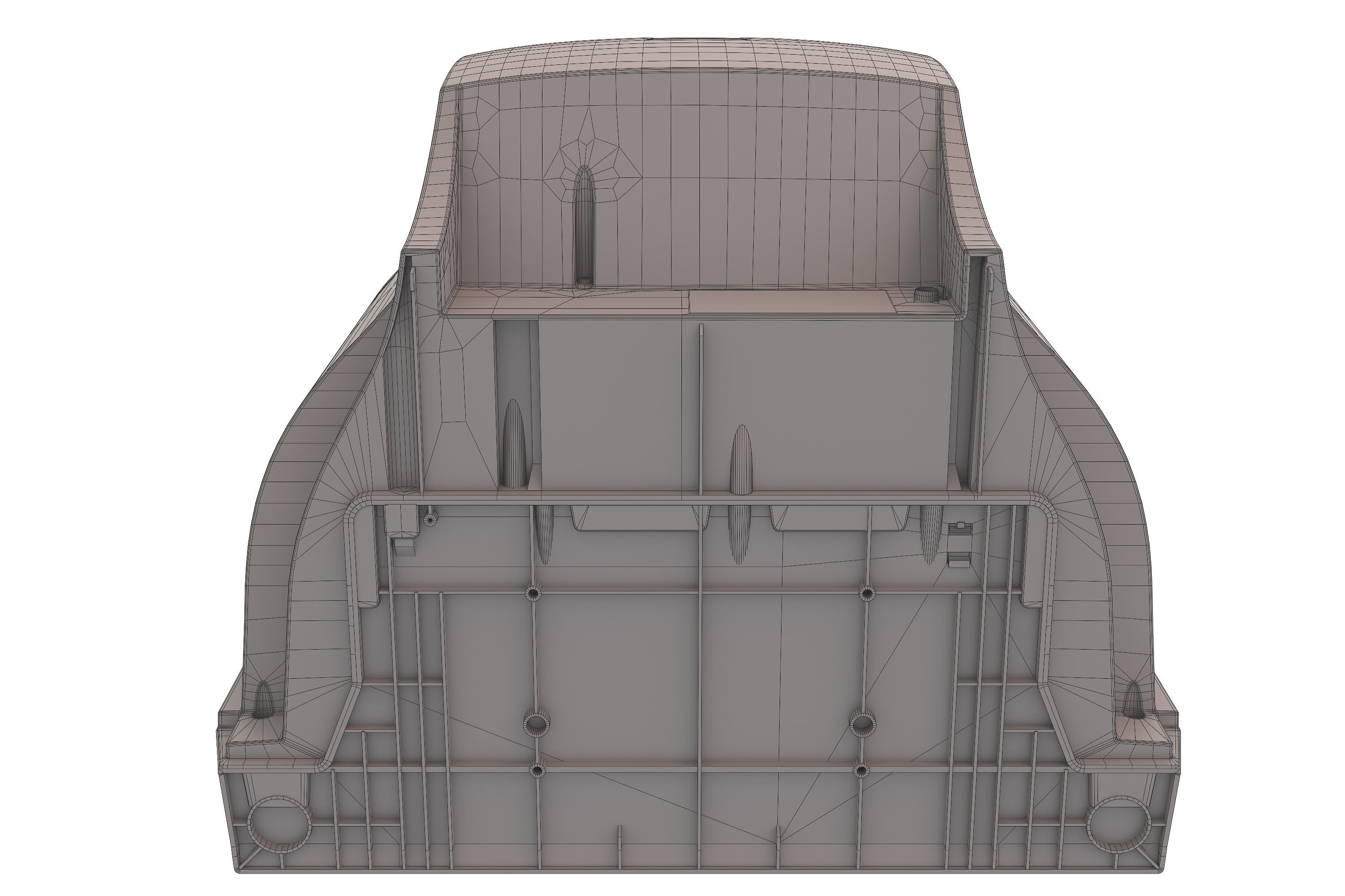 TV SAMSUNG CS -21K3MJQ Low-poly 3D model_19
