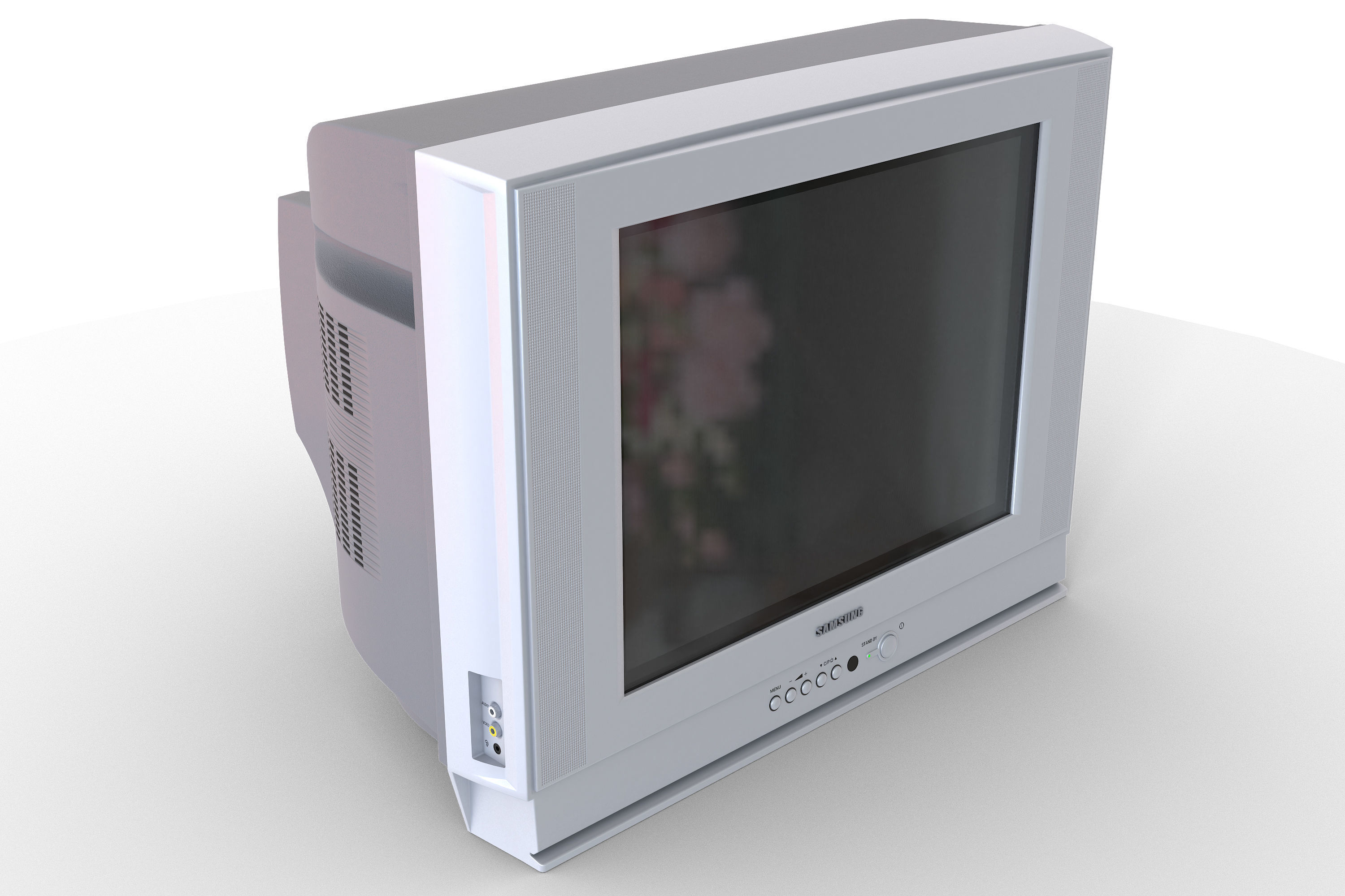 TV SAMSUNG CS -21K3MJQ Low-poly 3D model_2