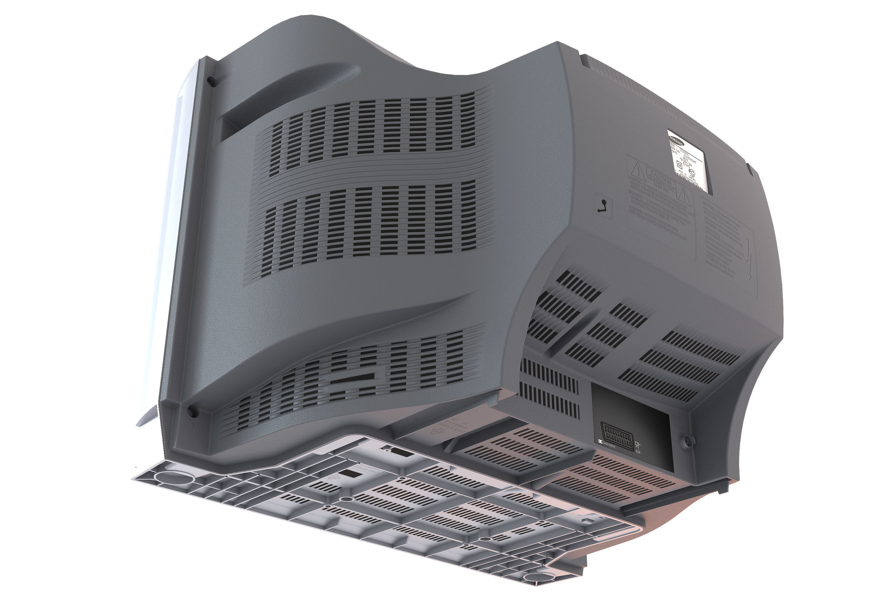 TV SAMSUNG CS -21K3MJQ Low-poly 3D model_3