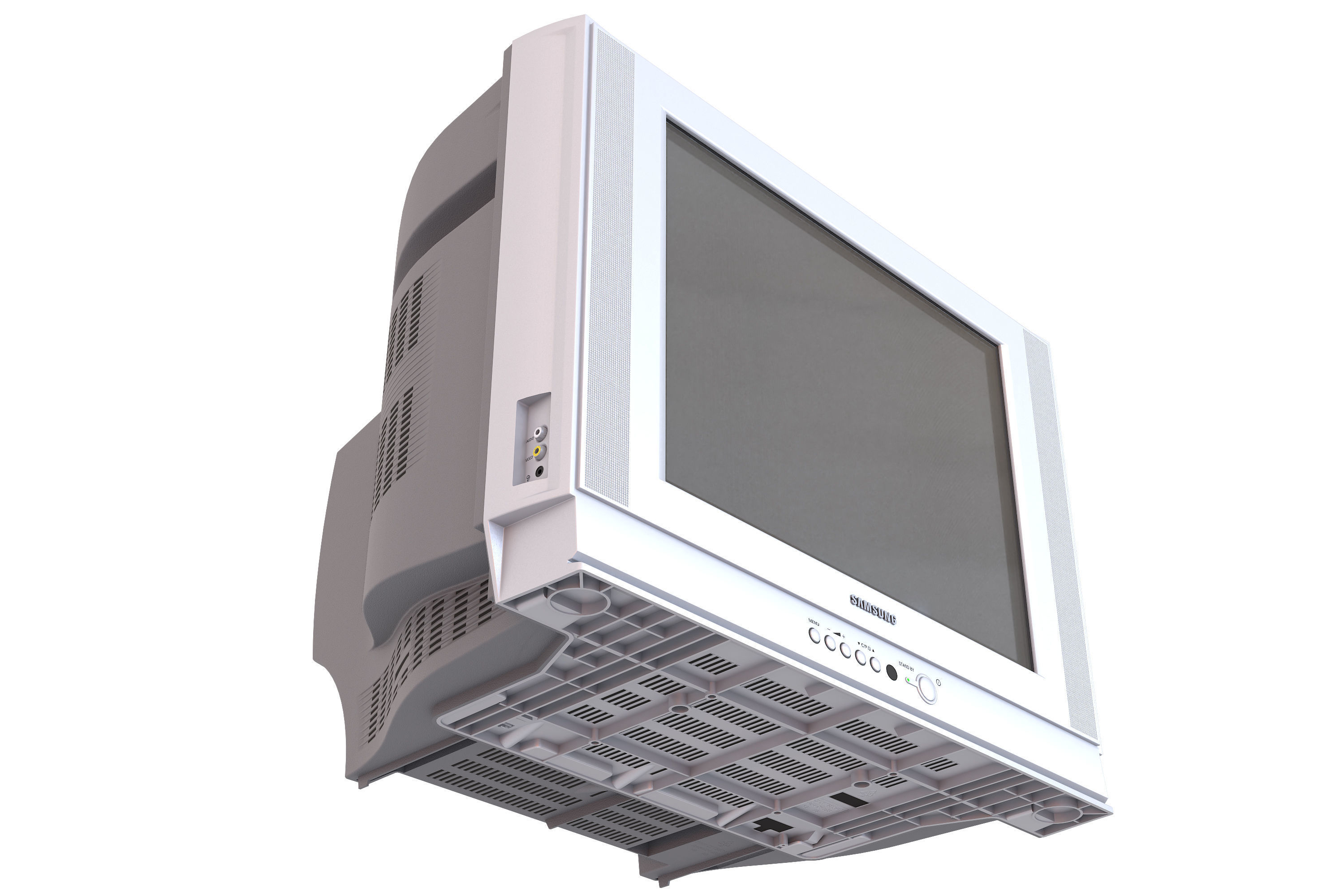 TV SAMSUNG CS -21K3MJQ Low-poly 3D model_4