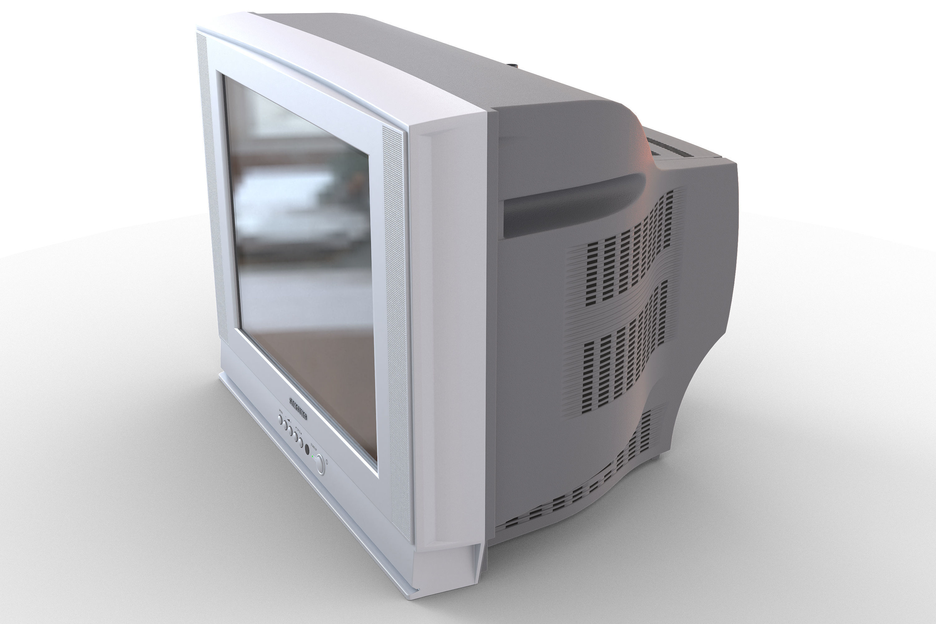 TV SAMSUNG CS -21K3MJQ Low-poly 3D model_5