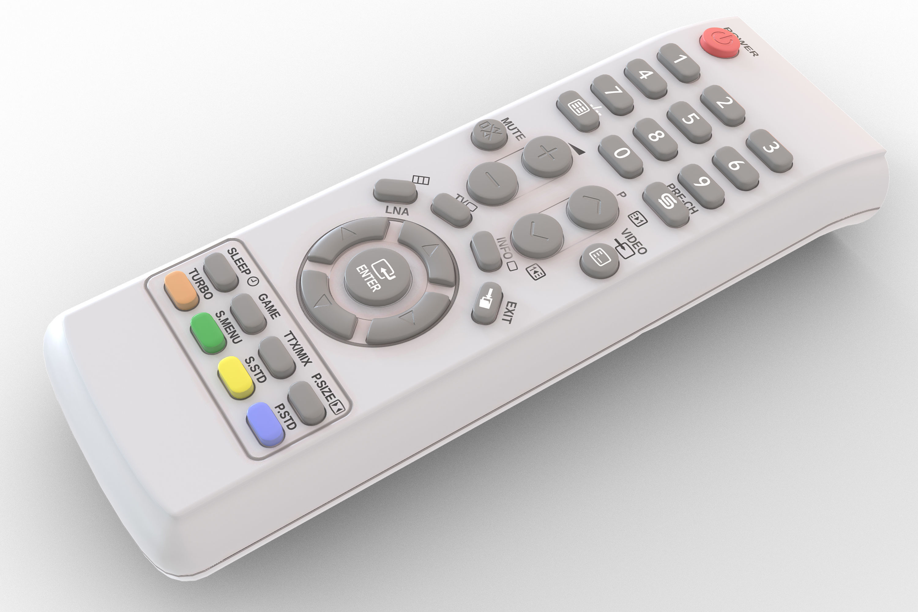 TV SAMSUNG CS -21K3MJQ Low-poly 3D model_6