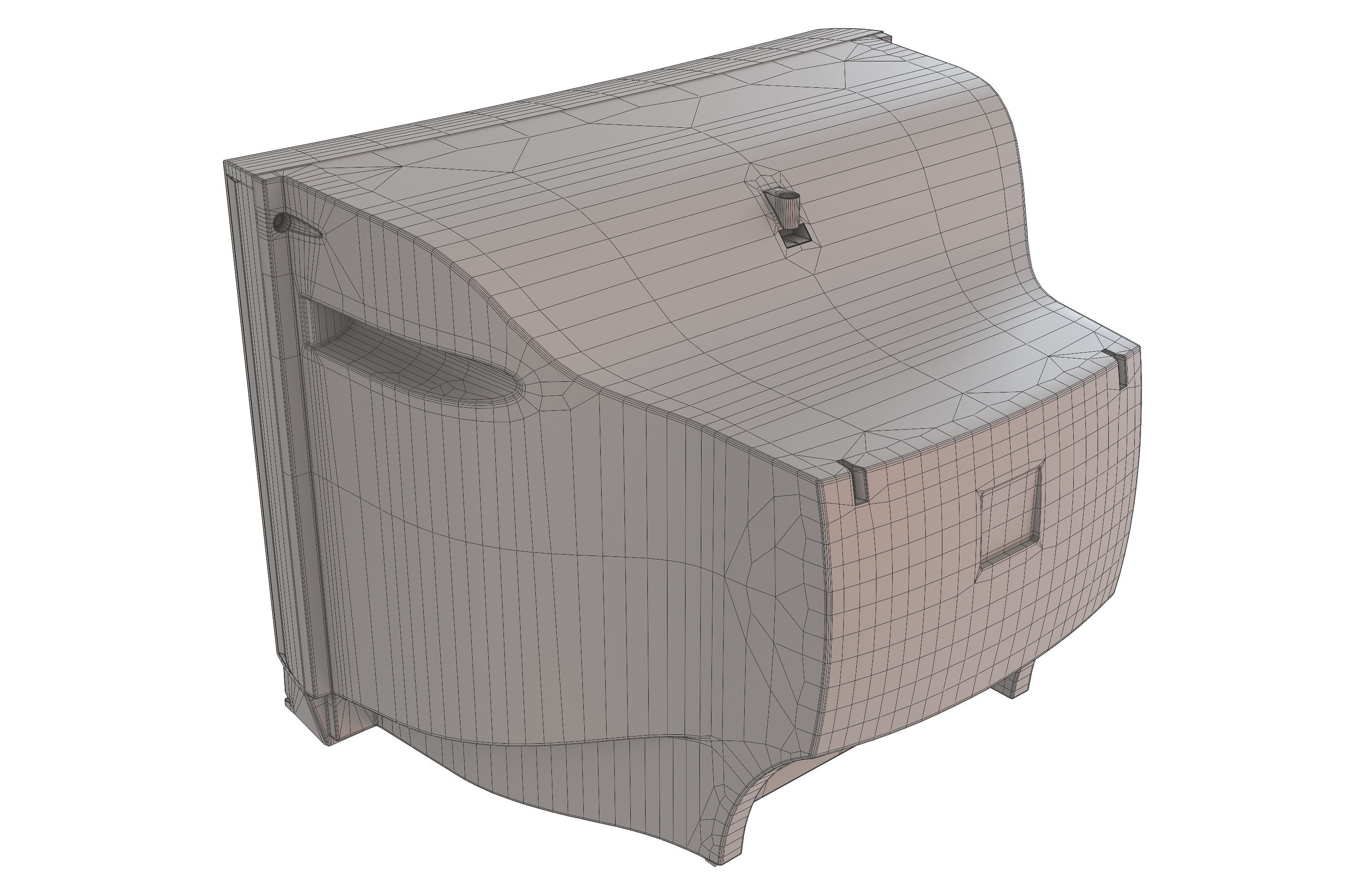 TV SAMSUNG CS -21K3MJQ Low-poly 3D model_20