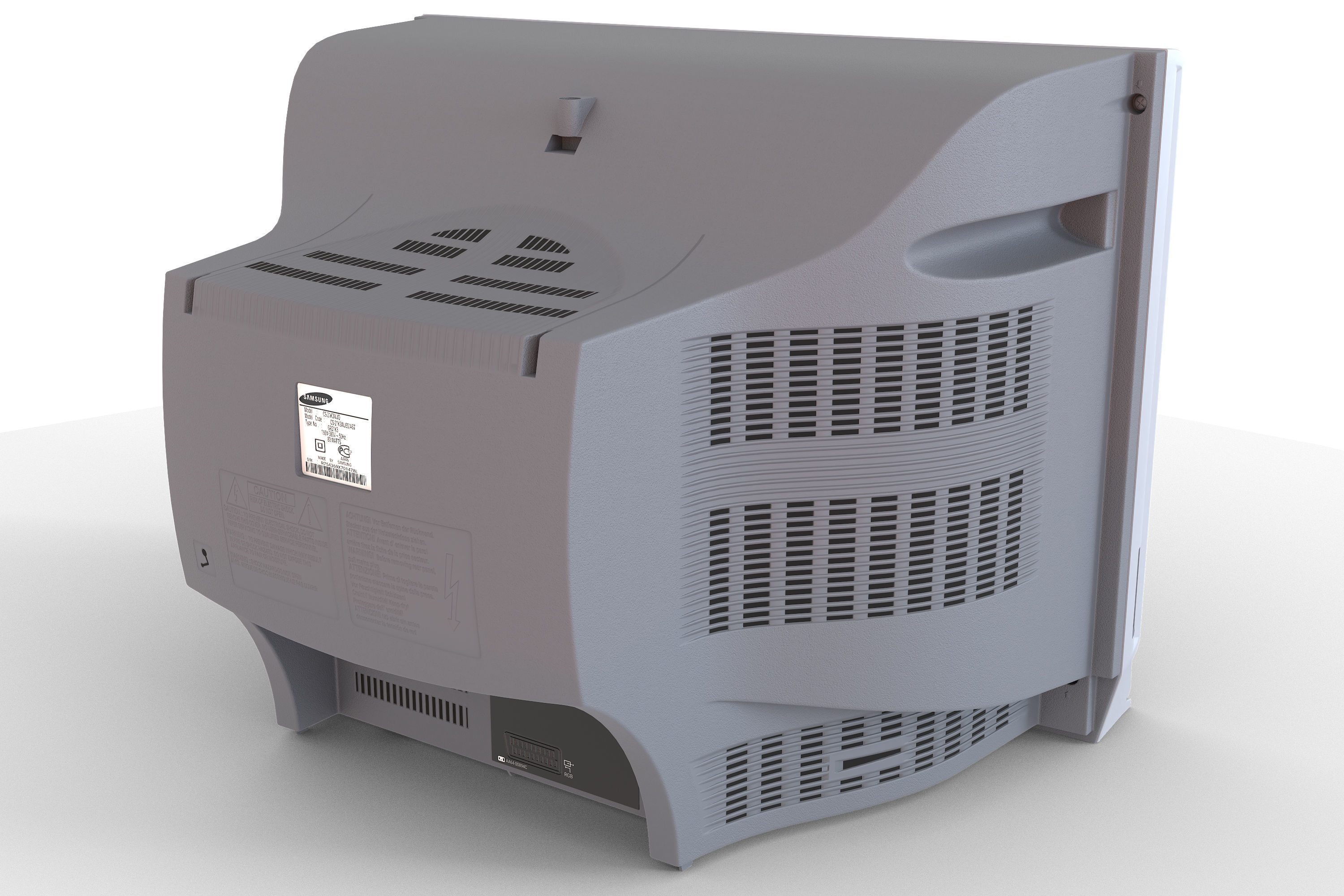 TV SAMSUNG CS -21K3MJQ Low-poly 3D model_8