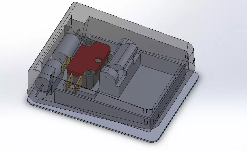 3d printable pedal for V-156-1C25 micro switch 3D print model_0
