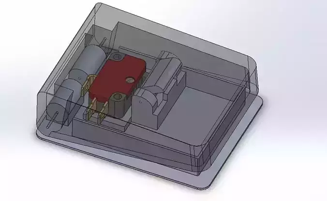 3d printable pedal for V-156-1C25 micro switch 3D print model