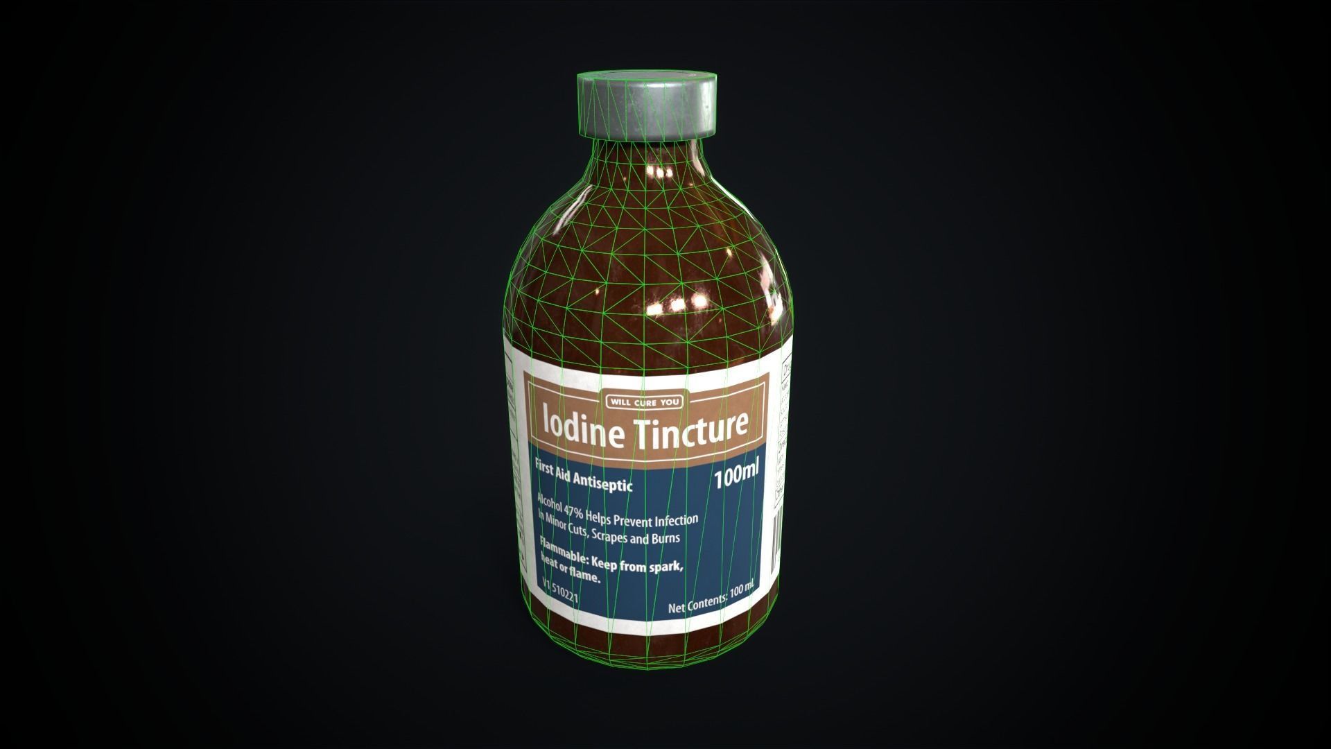 lodine Low-poly 3D model_6