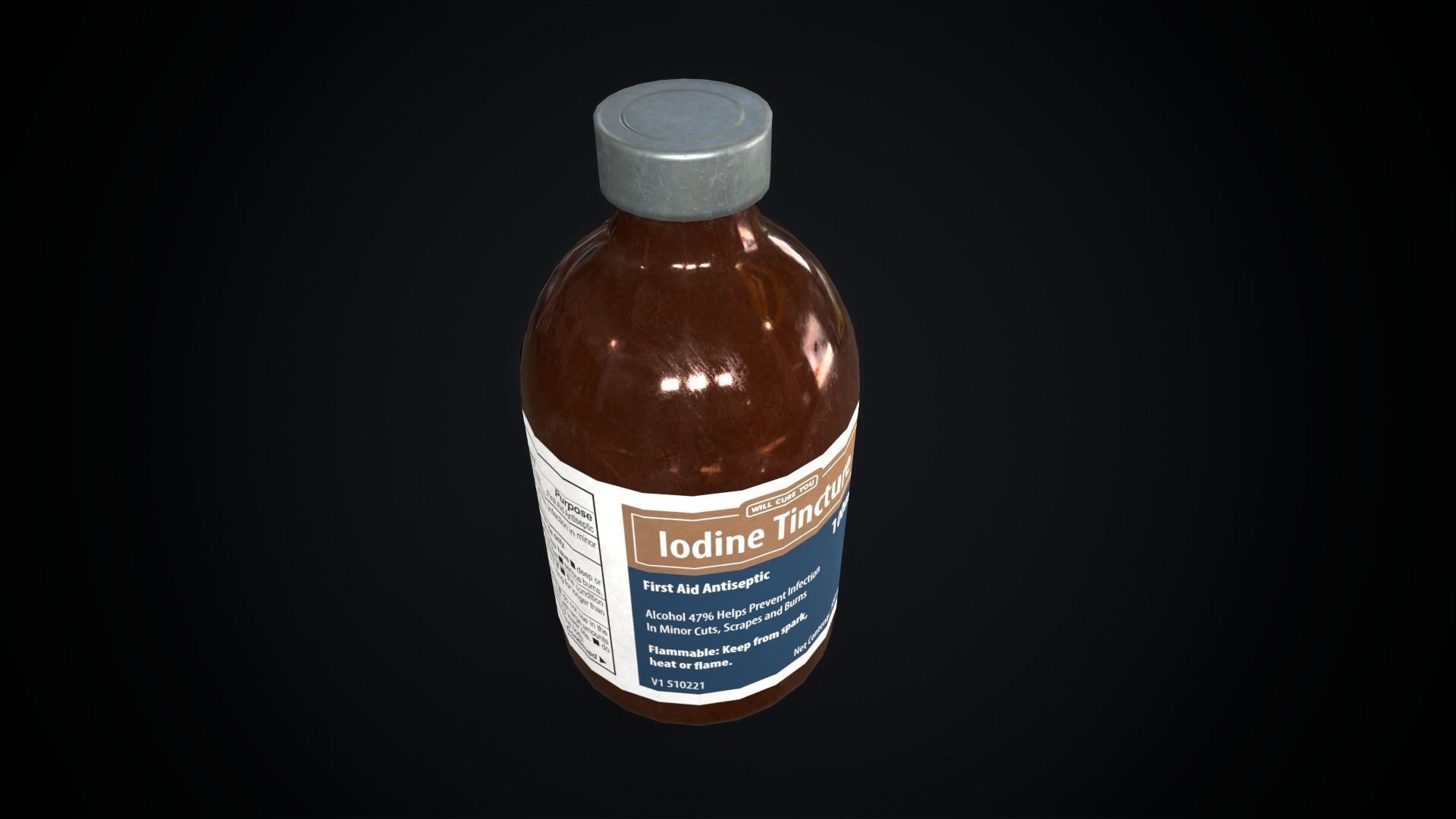 lodine Low-poly 3D model_1