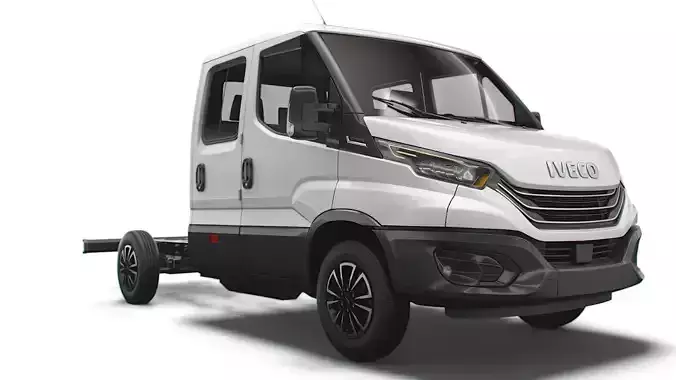 Iveco Daily Crew Cab L2 Chassis 2022 3D model