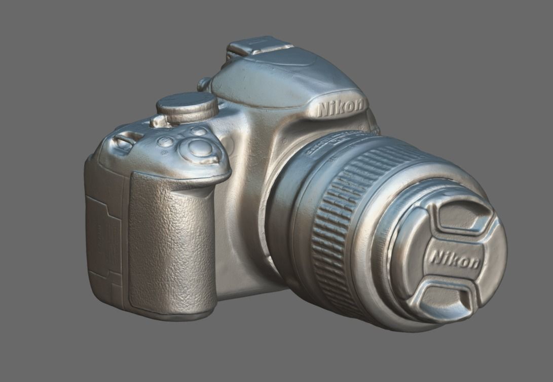 Nikon D3100 Low-poly 3D model_10