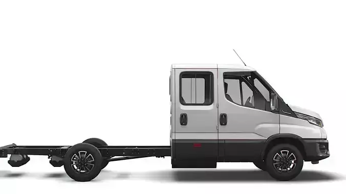 Iveco Daily Crew Cab L3 Chassis 2022 3D model