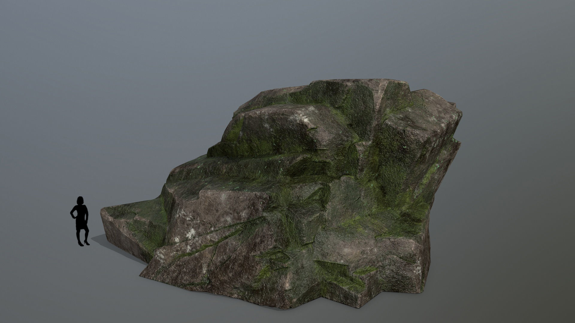 Rock Set Low-poly 3D model_2