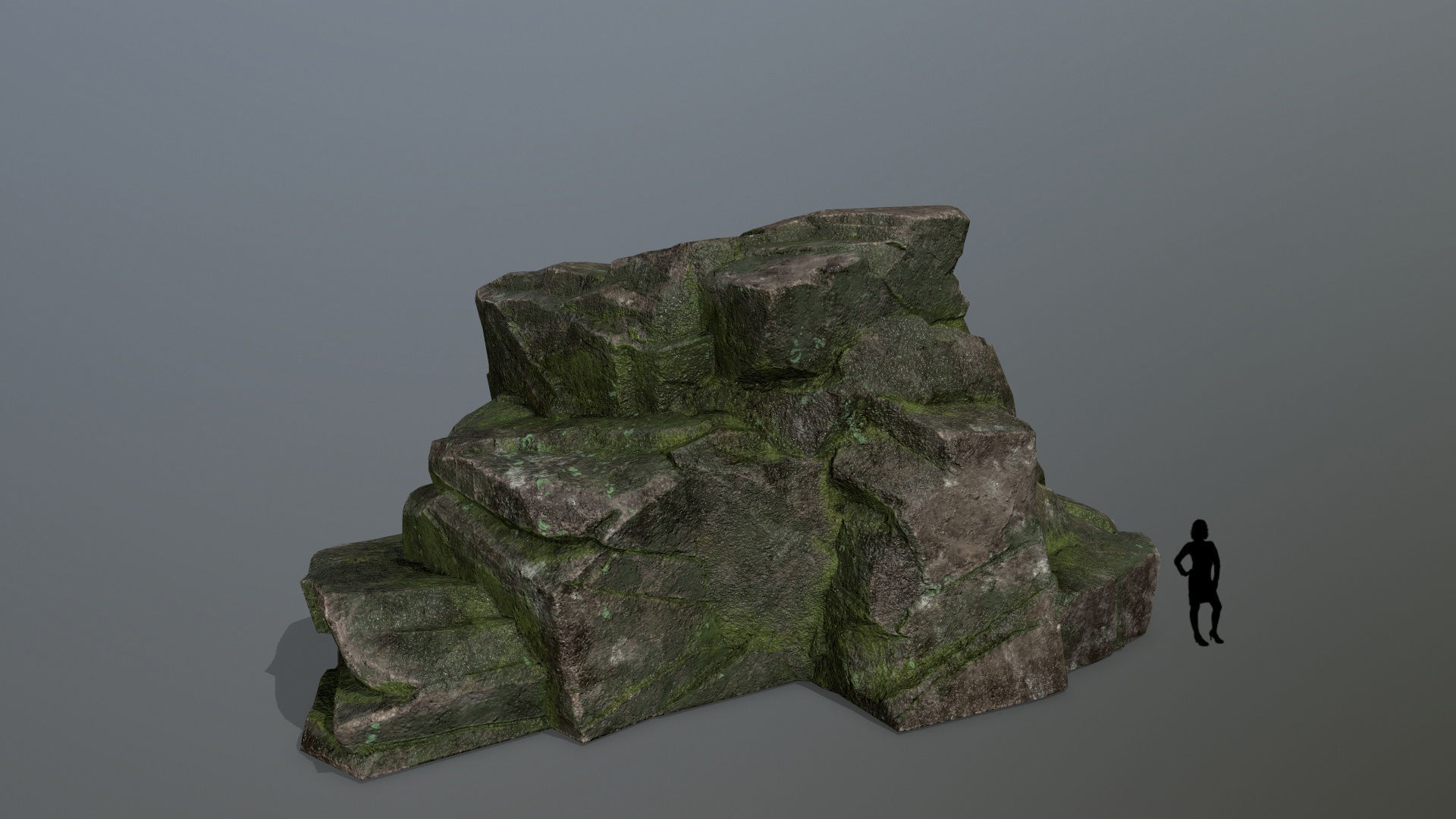 Rock Set Low-poly 3D model_3