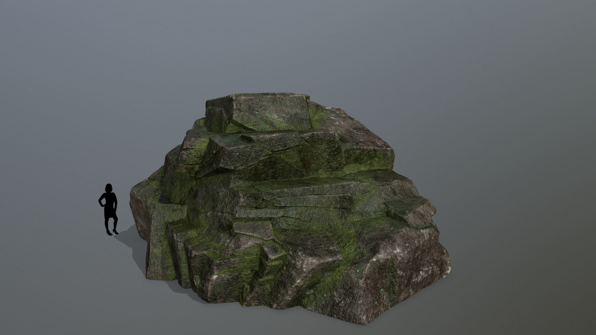 Rock Set Low-poly 3D model_4