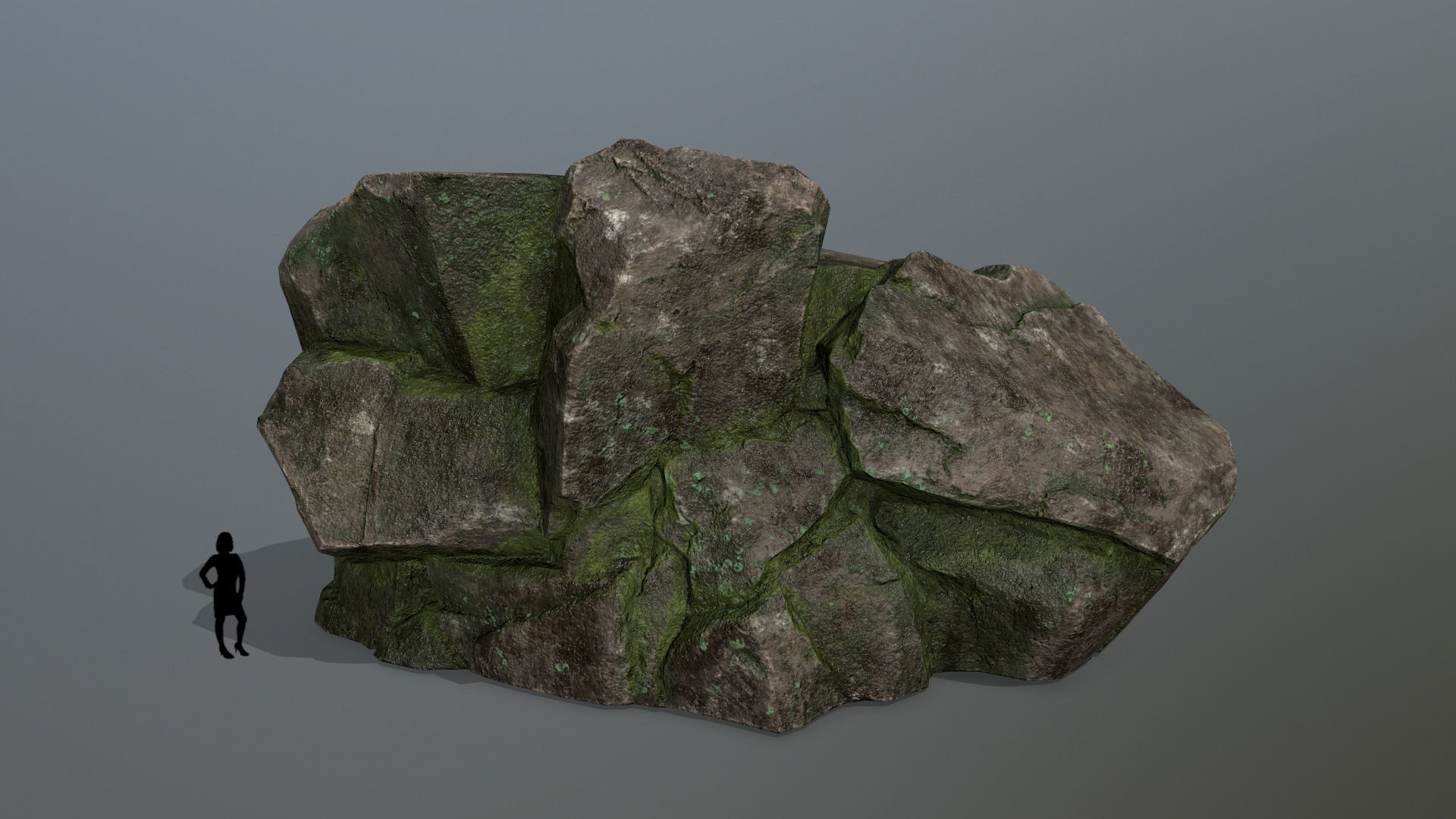 Rock Set Low-poly 3D model_7