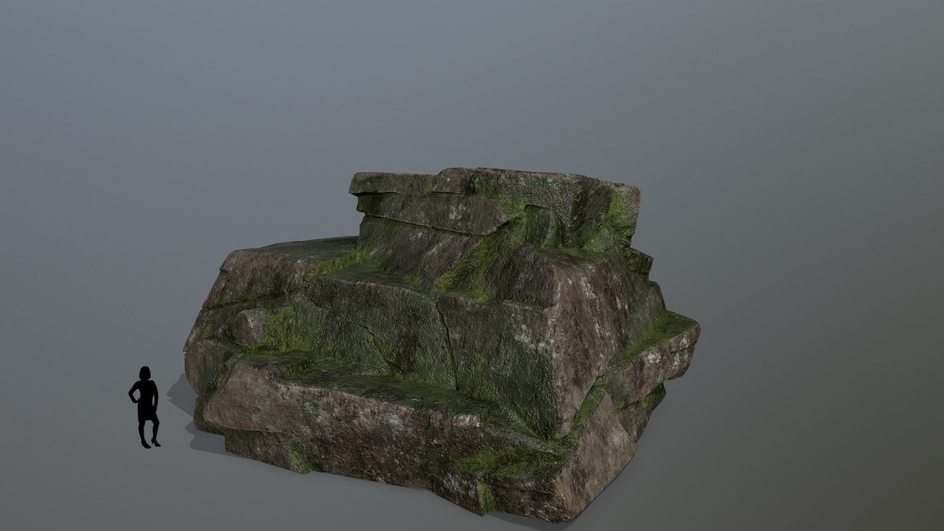 Rock Set Low-poly 3D model_5