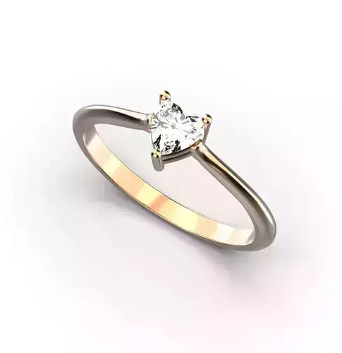 Heart engagement ring 