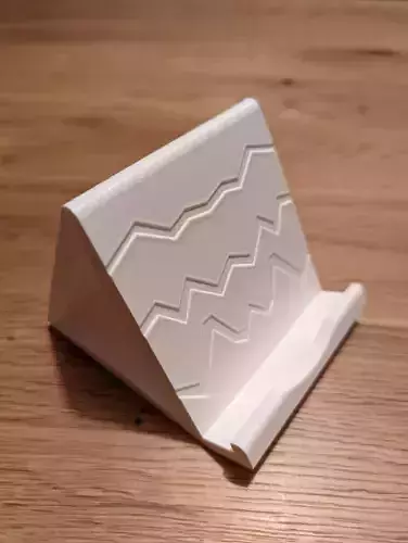 Smartphone holder with cutout for home button or wipe high