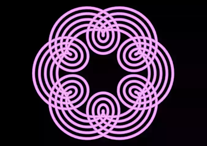 077 Motion of points around circle 017 3D model