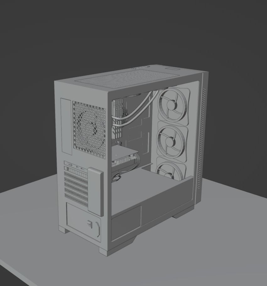 Gaming PC Free 3D model_6