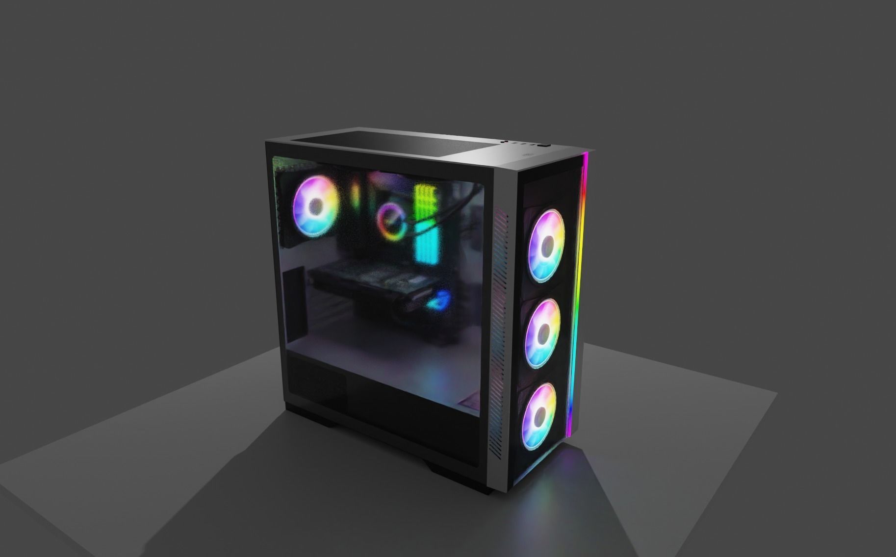 Gaming PC Free 3D model_8
