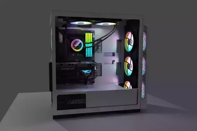 Gaming PC Free 3D model
