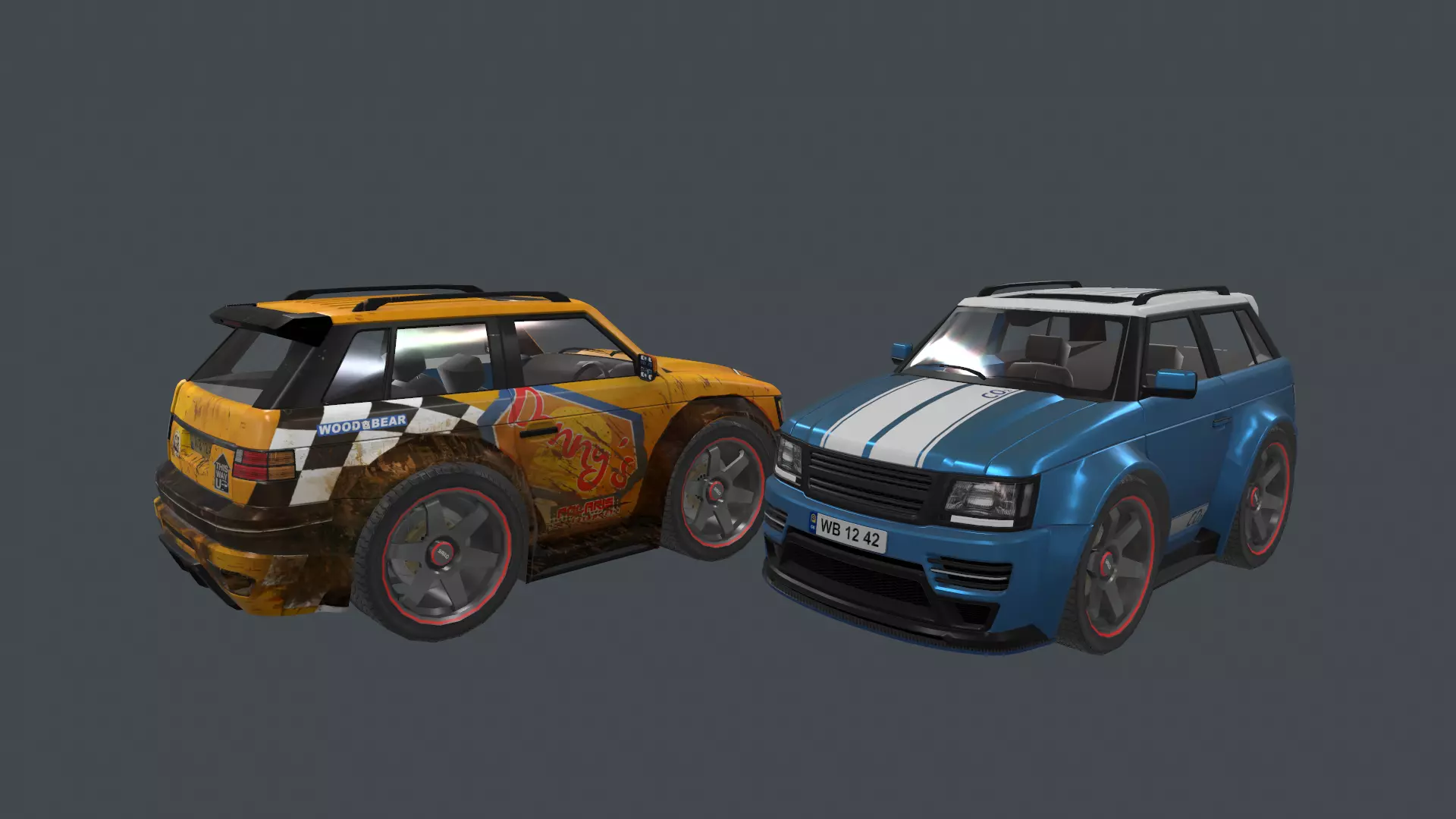 range rover tree master car Low-poly 3D model_0