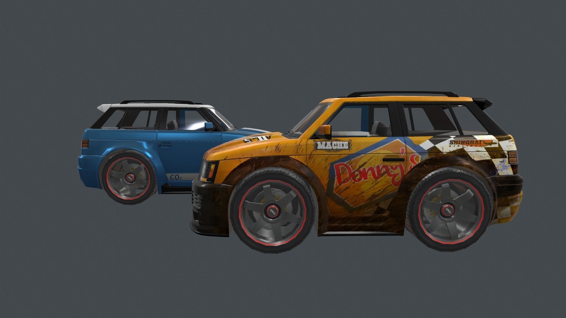 range rover tree master car Low-poly 3D model_5