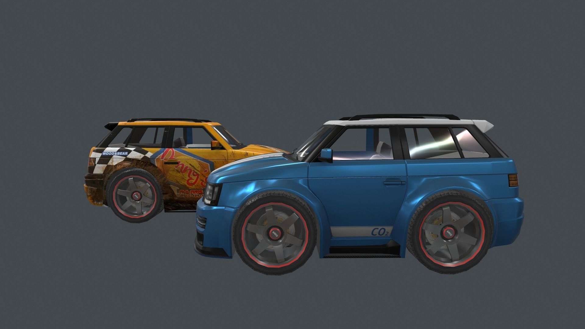 range rover tree master car Low-poly 3D model_1