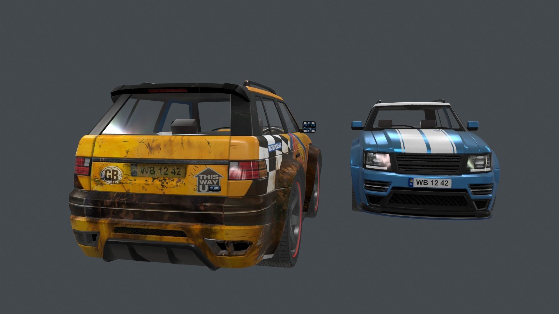 range rover tree master car Low-poly 3D model_6