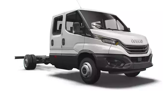 Iveco Daily Crew Cab L5 Chassis 2022 3D model