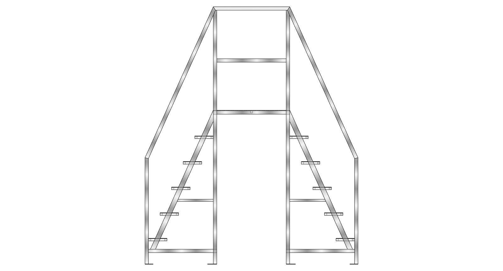 Step ladder 3D model_3