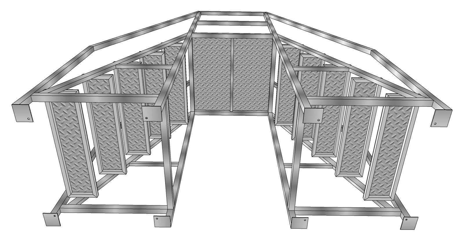 Step ladder 3D model_2