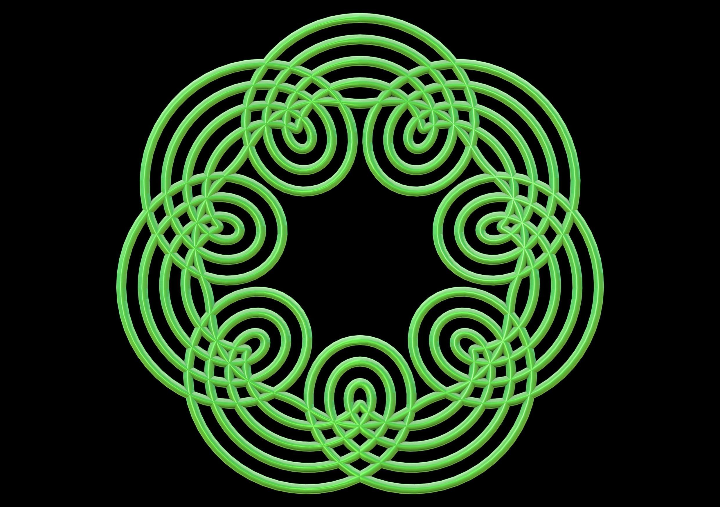 078 Motion of points around circle 018 3D model_3