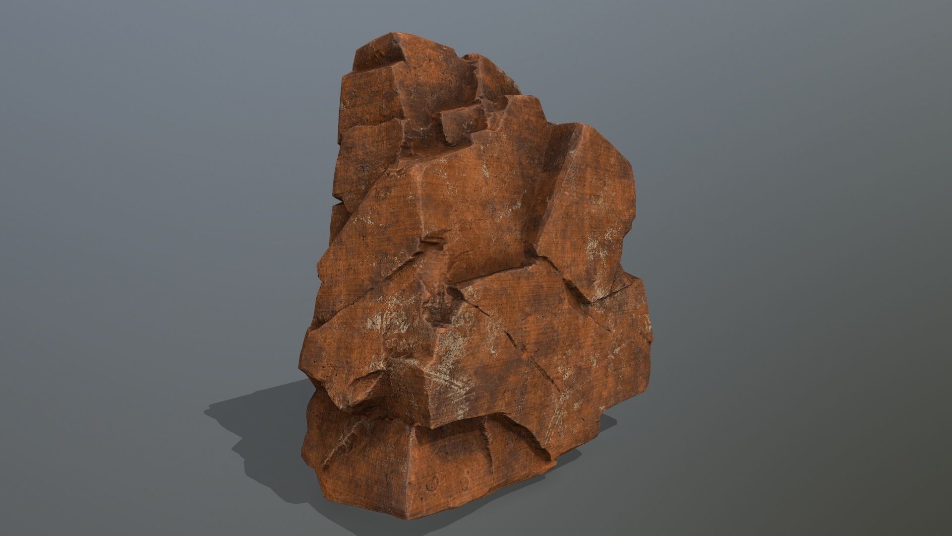 Sand Stone Set Low-poly 3D model_6