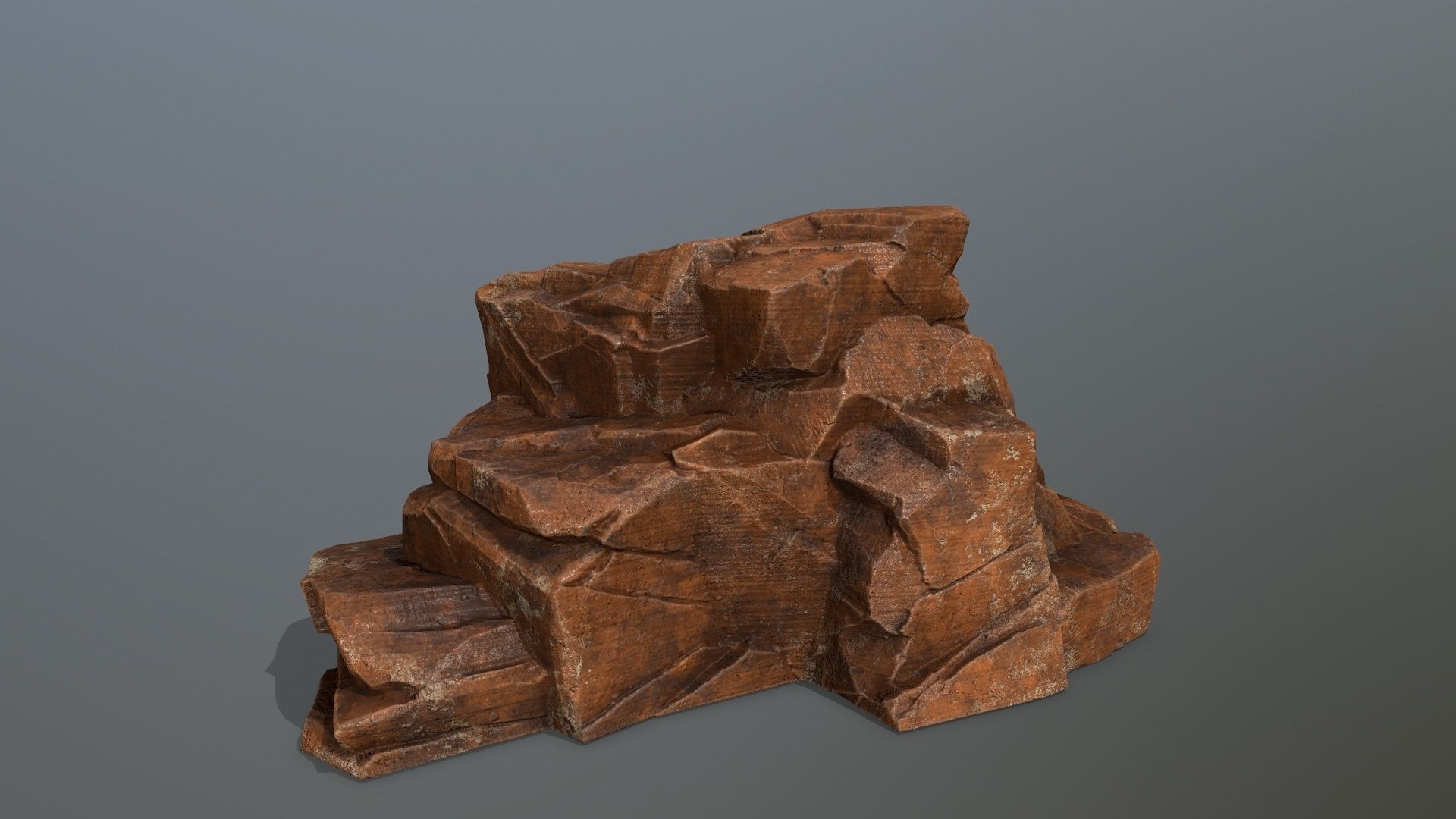 Sand Stone Set Low-poly 3D model_3