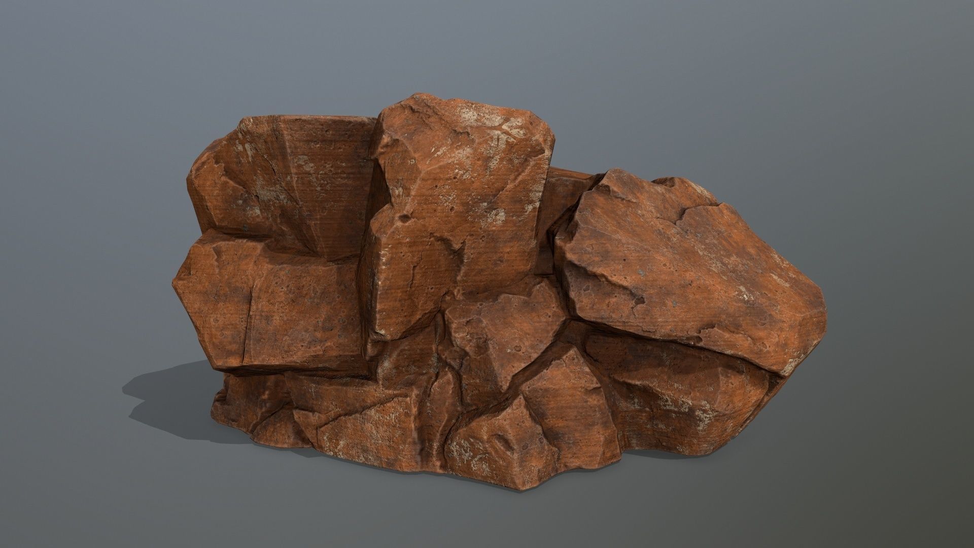 Sand Stone Set Low-poly 3D model_1