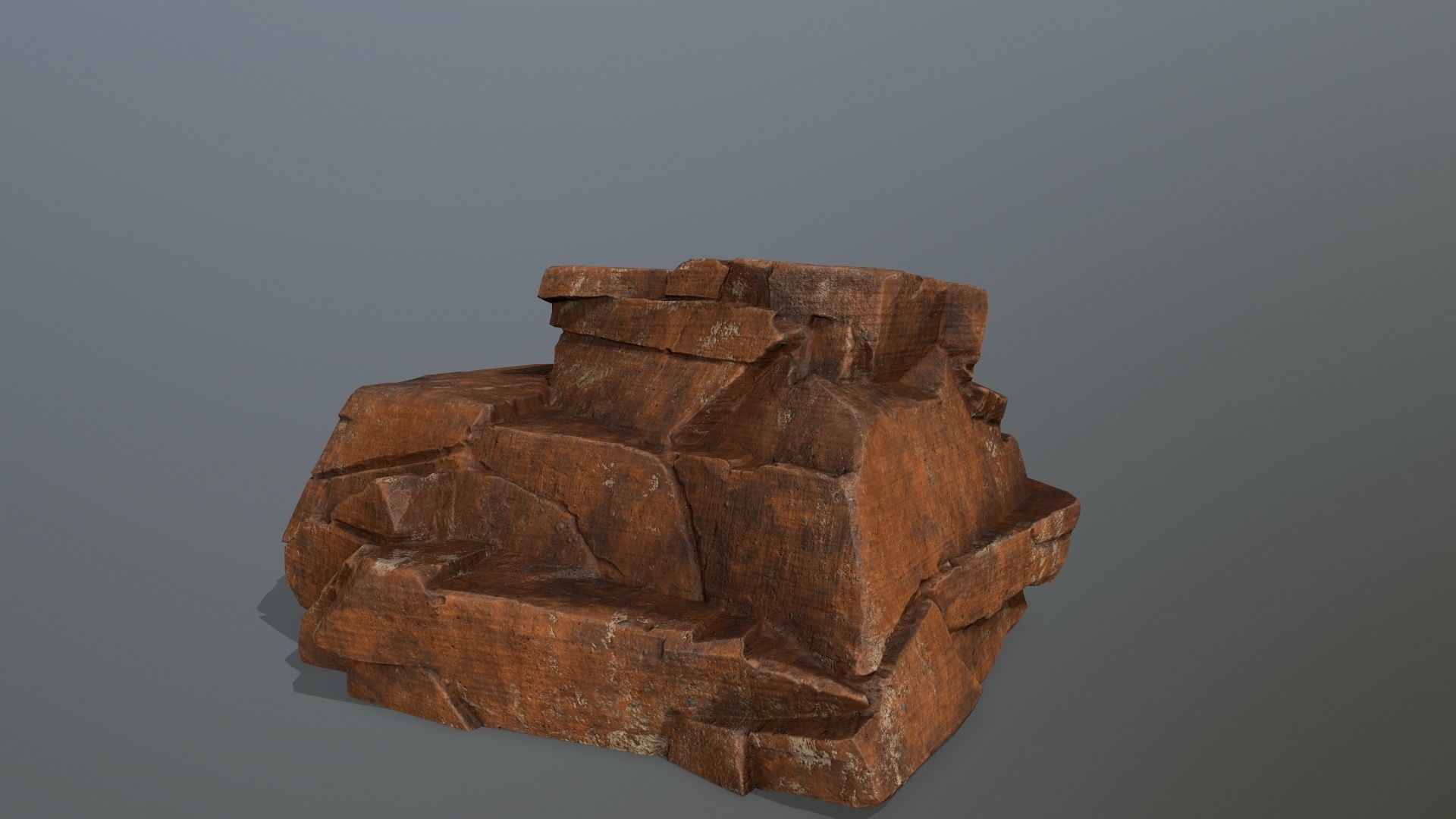 Sand Stone Set Low-poly 3D model_5
