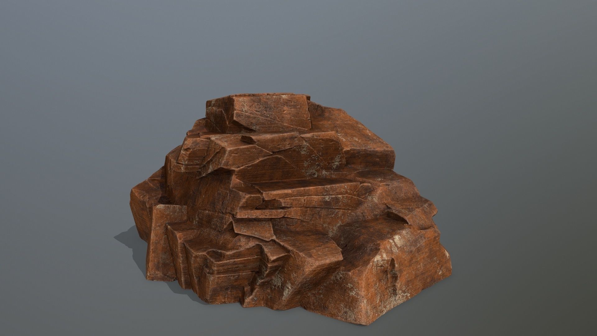 Sand Stone Set Low-poly 3D model_4