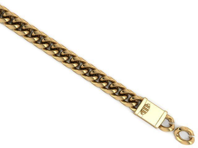 3 Cuban links for bracelet  and necklaces 3D print model_25