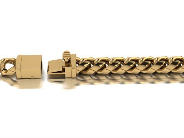 3 Cuban links for bracelet  and necklaces 3D print model_22