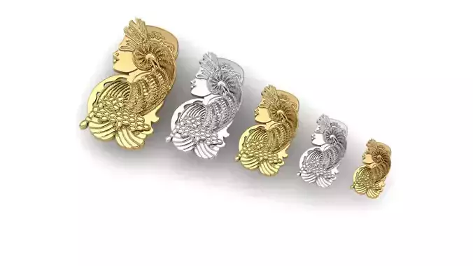 Gold Bar head 3D print model