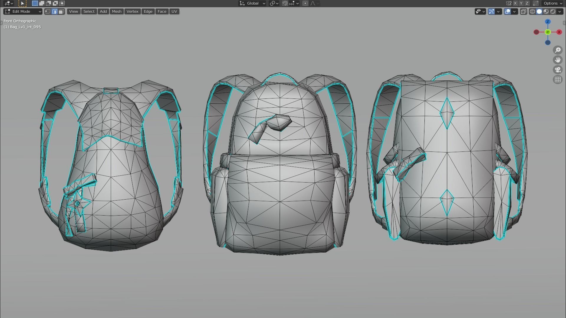bag 3x name95 Backpack 3D model_8