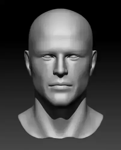 Male Head 3 3D model